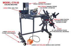 C70 Series Powered Coiling Machines - View 1
