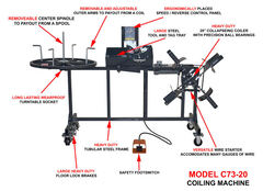 C73 Series Powered Coiling Machines with Turntable - View 1