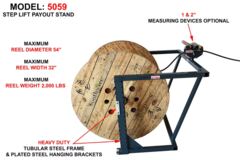 5059 Step Lift / Tip-Up Payout Cart - View 1