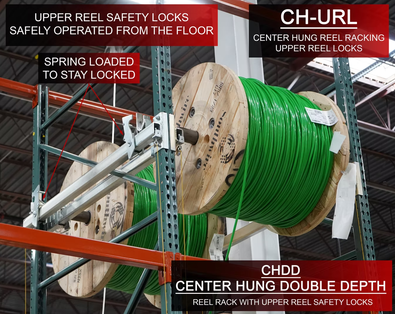 Center Hung Double Depth Reel Rack - View 2