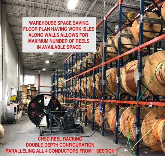 CHSD Single Depth Center Hung Reel Rack 10,000 LB. - View 3