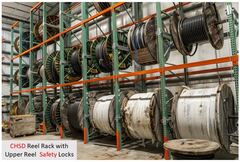 CHSD Single Depth Center Hung Reel Rack 10,000 LB. - View 1