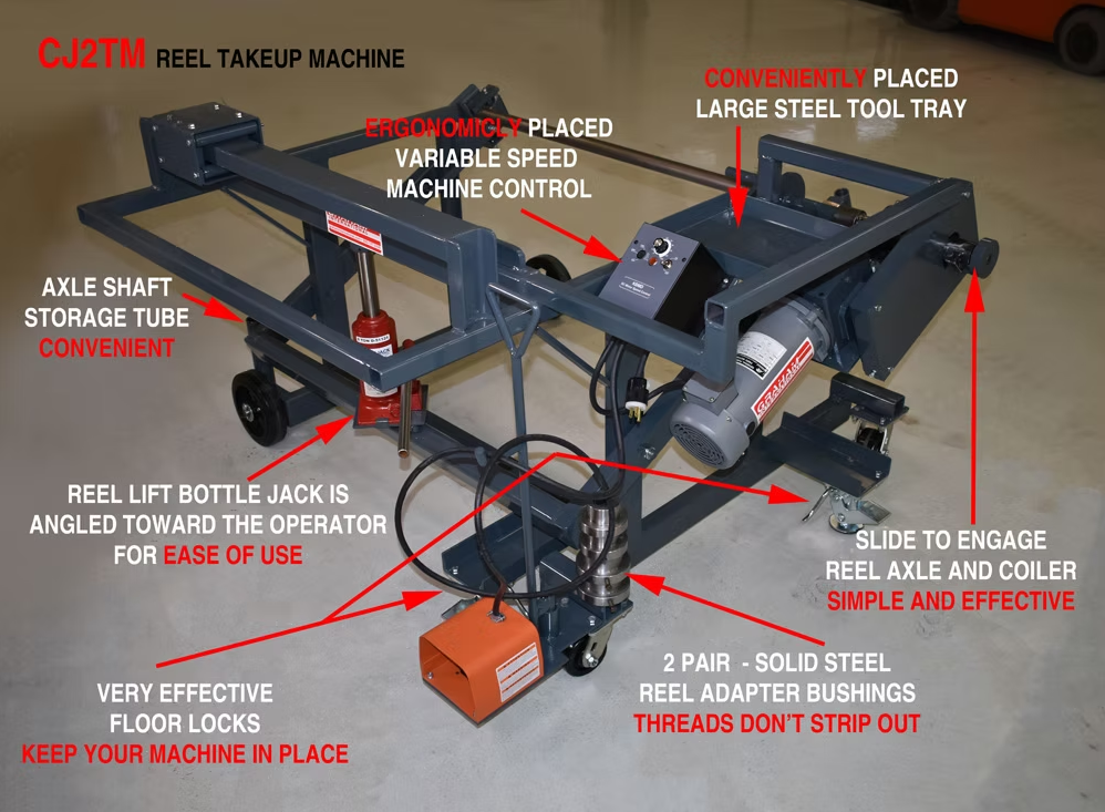 CJ2TM Reel Takeup Machine - View 4