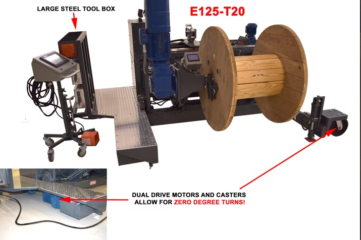 Model E125T20 Shaftless Automated Self-Propelled Takeup - View 2