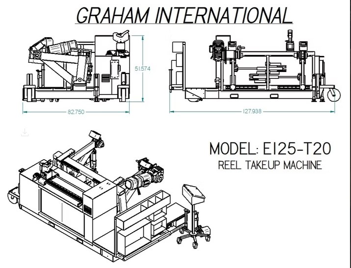 Model E125T20 Shaftless Automated Self-Propelled Takeup - View 4