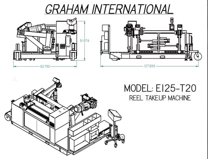 Model E125T20 Shaftless Automated Self-Propelled Takeup - View 4