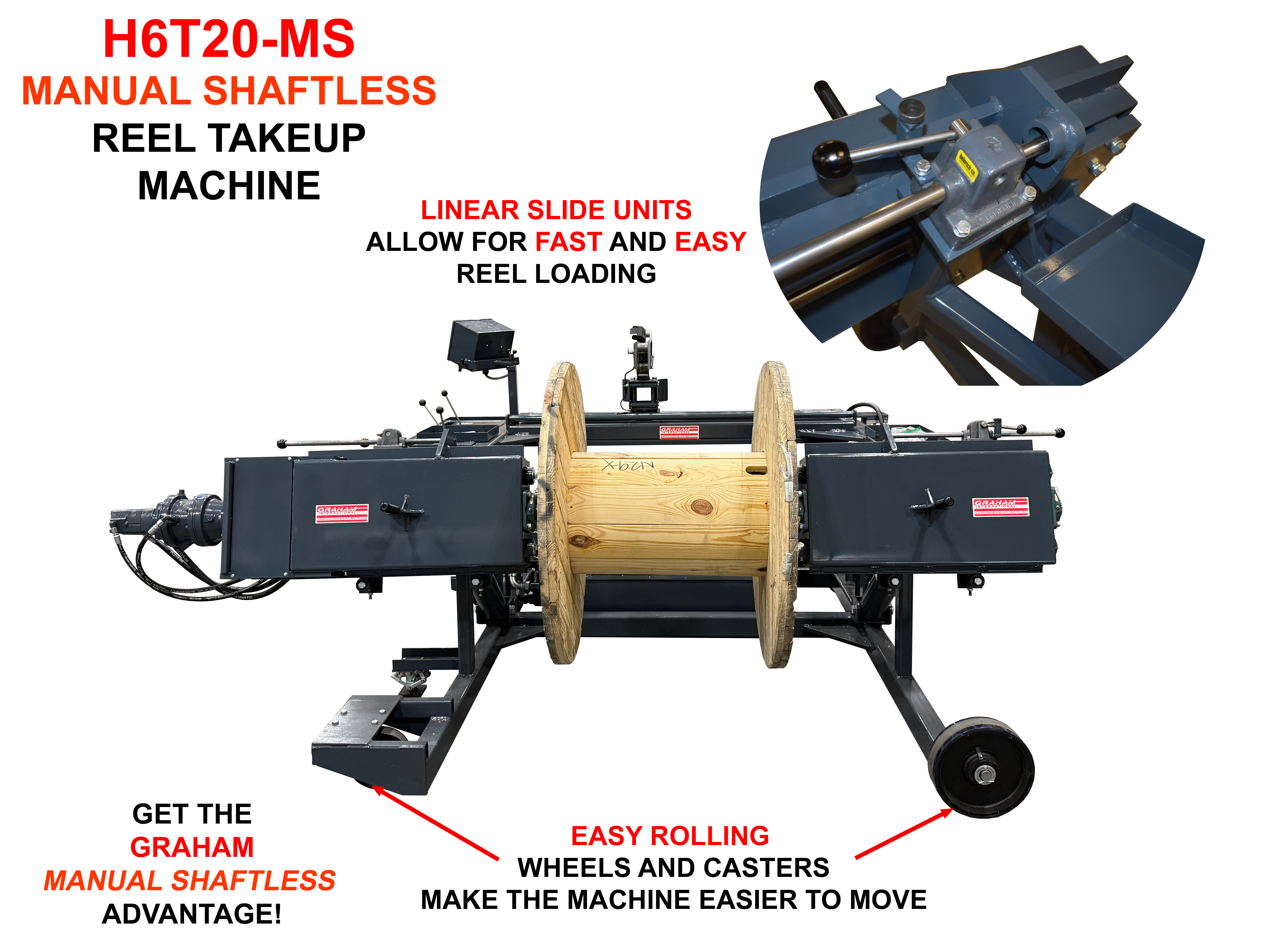 H6T20-MS Manual Shaftless Takeup Machine - View 3