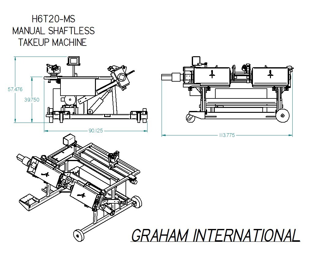 H6T20-MS Manual Shaftless Takeup Machine - View 5