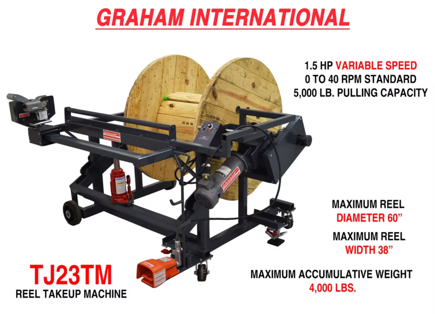 TJ23TM Reel Takeup Machine - View 2