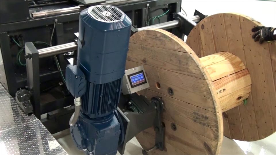 Graham International wire and cable handling equipment demo video